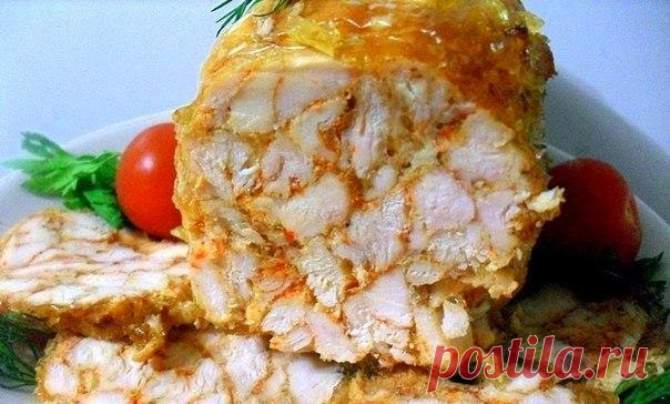 Лучшие кулинарные рецепты: Сногшибательный куриный рулет 