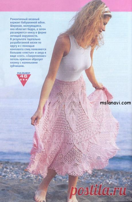 Красивейшая вязаная юбка и такое же нежное платье | Вяжем с Лана Ви