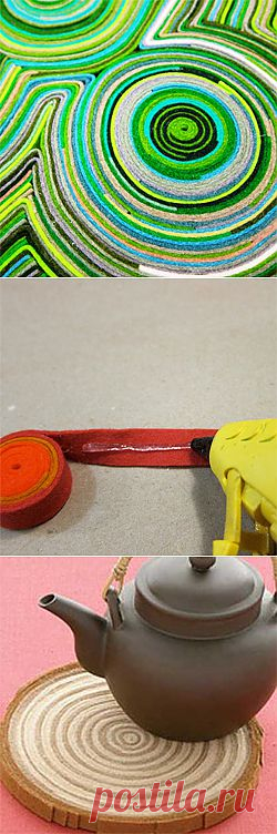 войлочный коврик hand made