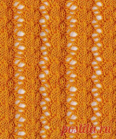 Ажурные узоры спицами, Ажурный узор из "Кос" 87