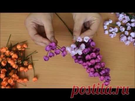 How To Make Flowers : craft |Foam Flowers| tutorial(Diy)
