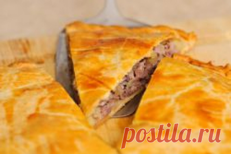 Слоеный пирог с капустой