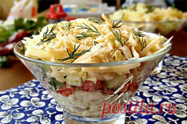 Овощной салат с курочкой — Journal women❜s