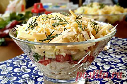 Овощной салат с курочкой — Journal women❜s