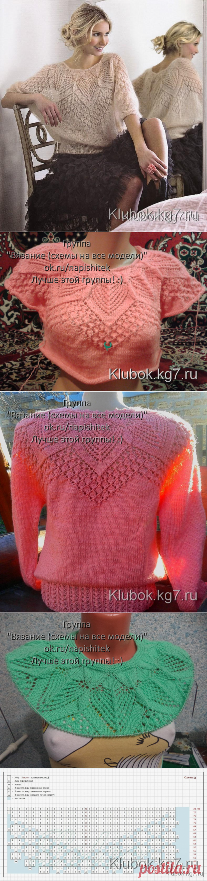 Очень красивая мохеровая блуза | Клубок
