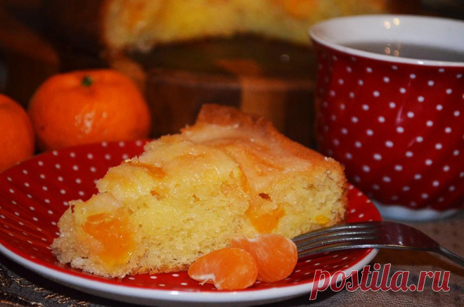 Мандариновый пирог 

 Ингредиенты
яйцо 2 штуки сахар 100 грамм масло сливочное 125 грамм ванильный сахар (1 пакетик) 10 грамм мука 125 грамм разрыхлитель 1 ч. ложка сахарная пудра 70 грамм лимонный сок 3 ст. ложки манда…