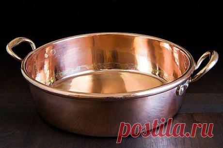 Как почистить медный таз для варенья в домашних условиях, проверенные средства