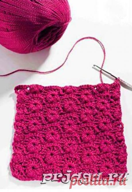 Интересный фантазийный узор крючком