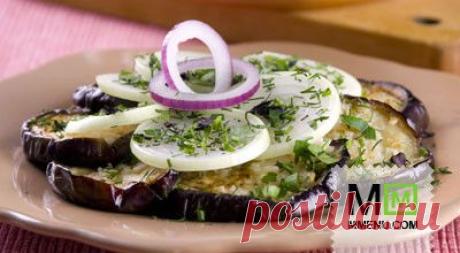 Баклажаны с чесноком и зеленью - кулинарный рецепт. Миллион Меню