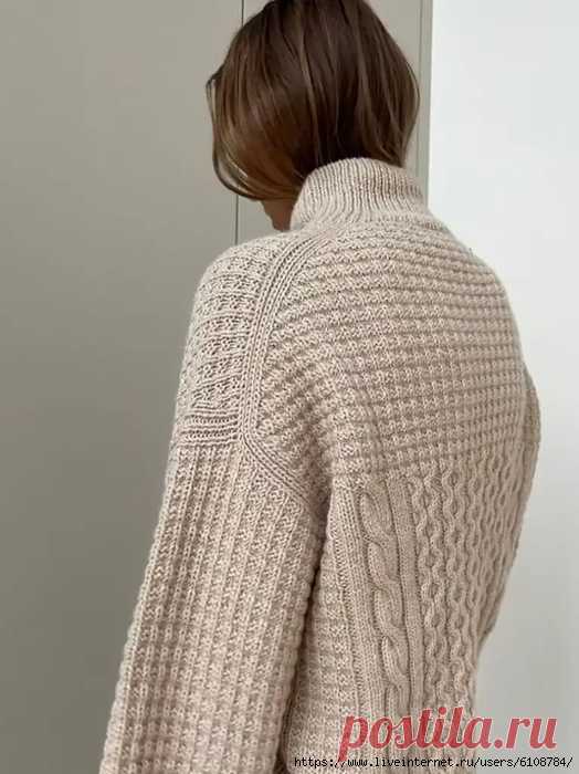 Свитер вафельным узором Waffle Loop Sweater