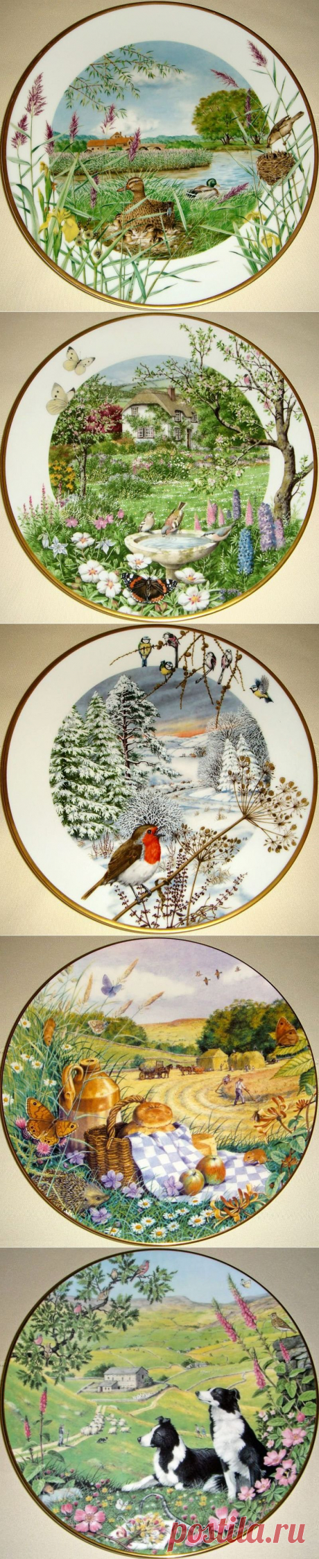 Художник Peter Barrett. Роспись по фарфору.