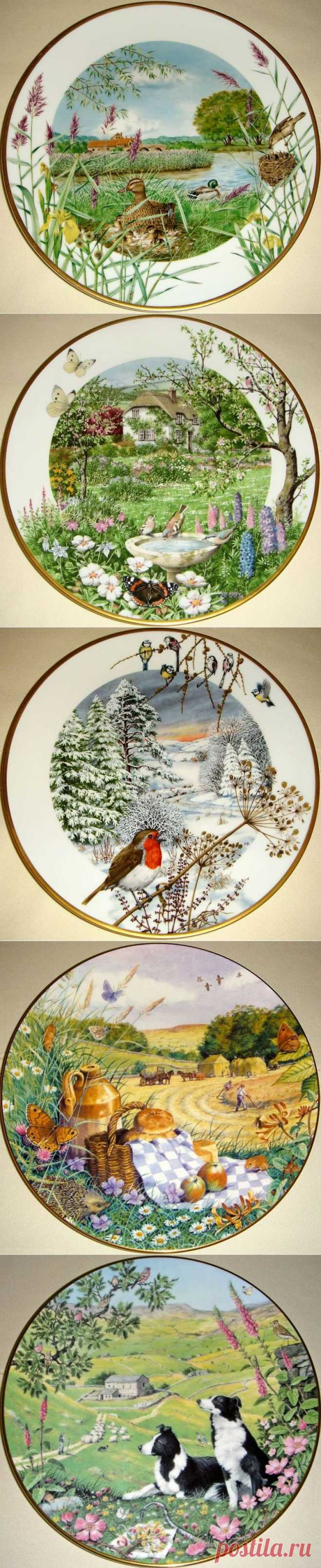 Художник Peter Barrett. Роспись по фарфору.