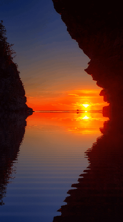 Музыкальное слайд-шоу. Изумительно красивый закат солнца..