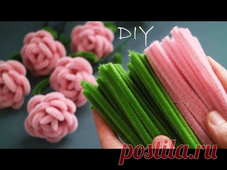 💥ЧУДЕСНЫЙ СПОСОБ💥 Как сделать розы из синельной проволоки