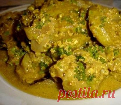 Пошаговый кулинарный рецепт приготовления баклажанов с соусом из грецких орехов