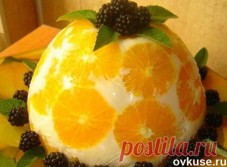Желейный торт &quot;Апельсины в йогурте&quot; - Простые рецепты Овкусе.ру