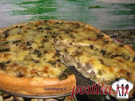 Мега грибной пирог !
Настоящая вкуснятина...

Ингредиенты:

Для теста:
 слив. масло 50 гр.
 яйцо 1 шт.
 холодная вода 3 ст.л.
 соль 0.5 ч.л.
 мука 200 гр.

Для начинки:
 грибы (у меня консерв. шампиньоны) 1 б.
 лук репчатый 1 шт.
 зелень 4 ст.л.
 сыр 100 гр.

Приготовление:

Тесто.Яйцо взбить,добавить мягкое слив. масло,перемешать.Добавить холодную воду,соль,муку.Замесить мягкое тесто. Начинка.Грибы обжарить с луком,дать остыть.Зелень мелко порубить.Сыр натереть на тёрке.
...