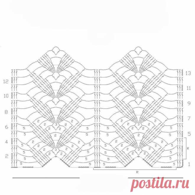 Узоры вязания крючком со схемами для скачивания