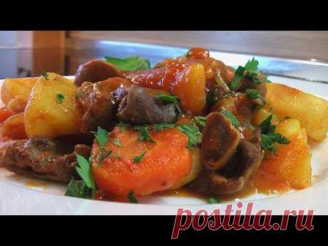 Рагу из потрохов видео рецепт.Книга о вкусной и здоровой пище
