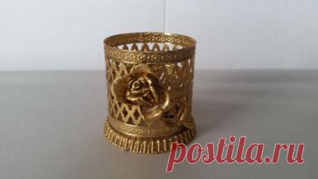 Hollywood Regency Gold Stylebuilt Rose Cup Holder | eBay