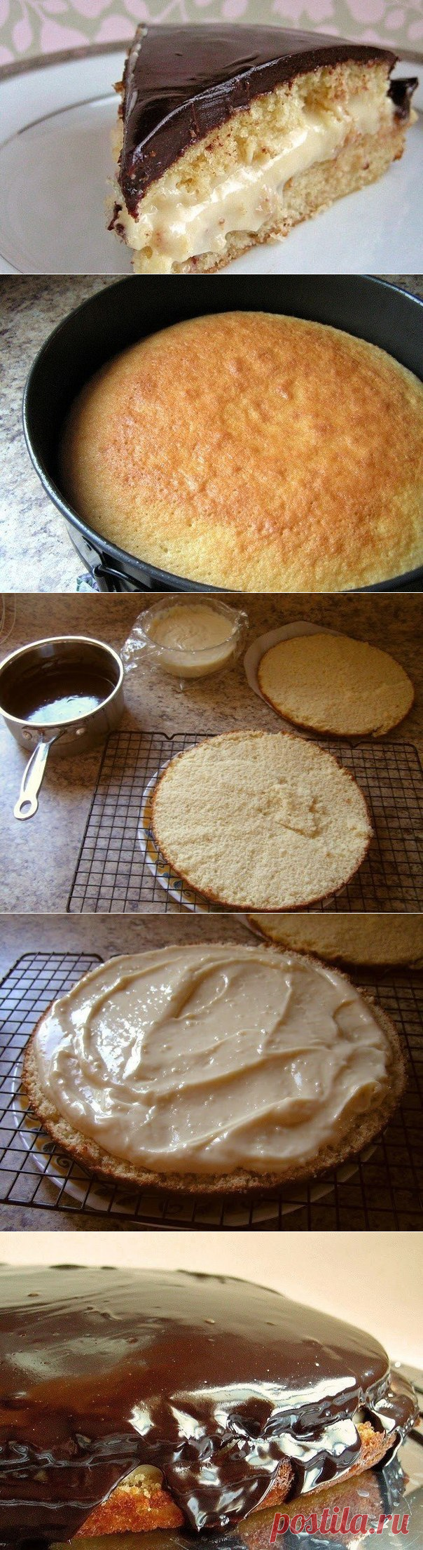 ЛЕГКИЙ И ВОЗДУШНЫЙ КРЕМОВЫЙ ТОРТ