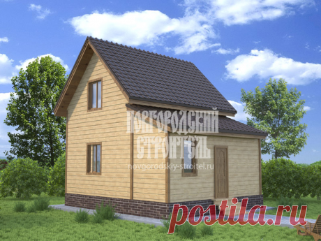 Дачный домик 7,5х6 м с пристройкой, санузлом и котельной | Новгородский строитель | Яндекс Дзен