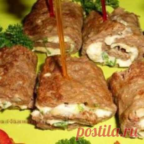 Рулетики из кабачков с сыром и зеленью - Простые рецепты Овкусе.ру