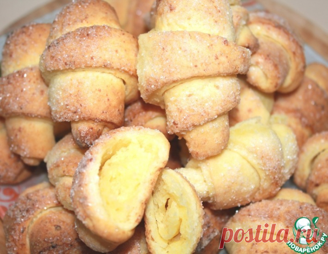 Творожные рогалики – кулинарный рецепт