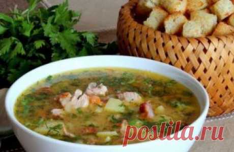 Фото-рецепт вкусного горохового супа с копчеными ребрышками