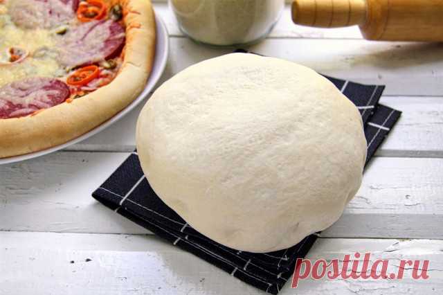 Пышное тесто для пиццы дрожжевое рецепт с фото пошагово - 1000.menu