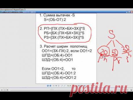 Генетика кроя Расчеты. Прямая юбка.