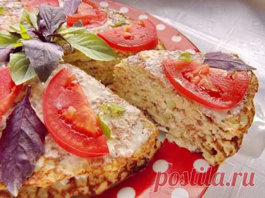 Кабачковый блинный торт
