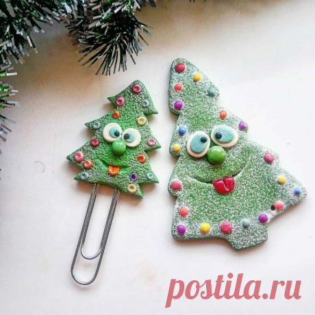 Елка из полимерной глины | 41 фото | Polymer clay craft