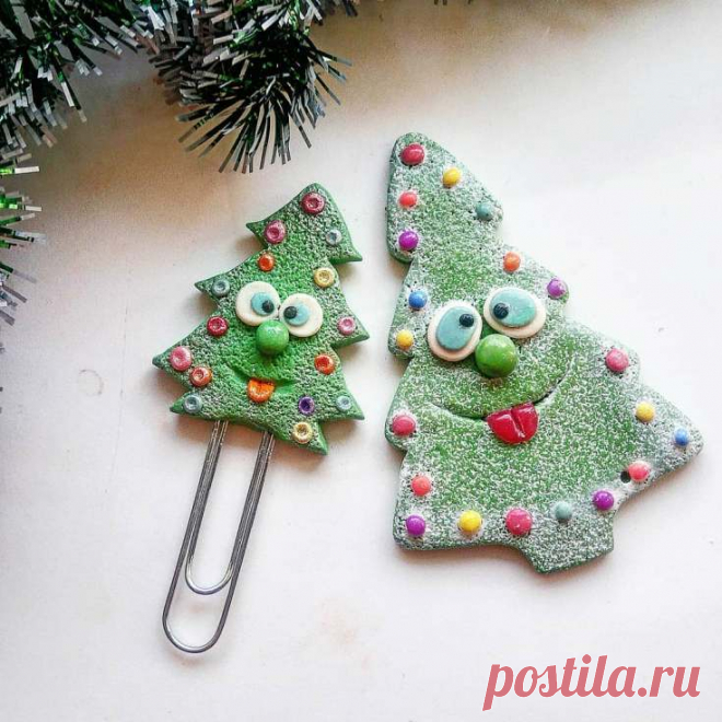 Елка из полимерной глины | 41 фото | Polymer clay craft
