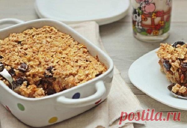 Овсяный крамбл с черносливом для узкой талии  - Счастливые заметки