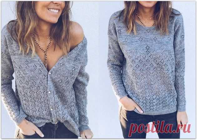 7 элегантных моделей спицами в сдержанном сером цвете | Paradosik_Handmade Пульс Mail.ru