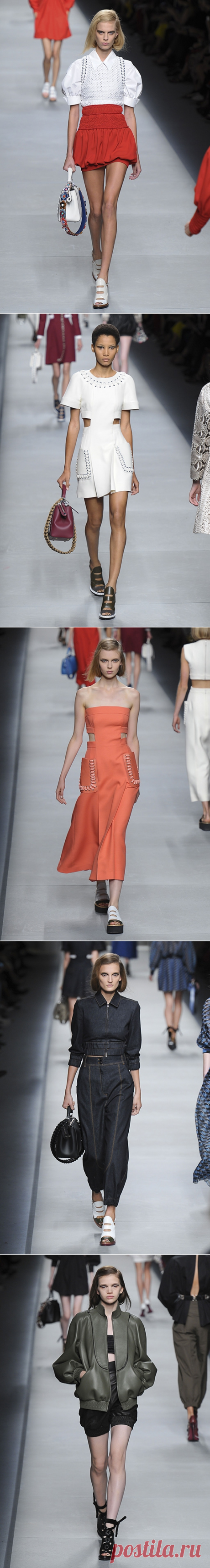 Коллекция весна-лето 2016 от Fendi