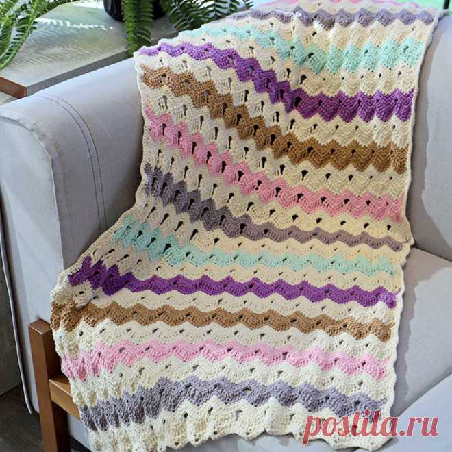 Пледы актуальны и летом! 7 вариантов крючком | Вязание с Paradosik_Handmade | Дзен