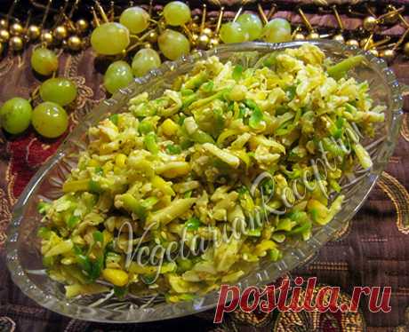 Салат с авокадо, сыром и кукурузой - рецепт с фото | Вегетарианские рецепты «Приготовим с любовью!»