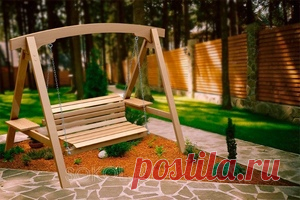 Купить садовые качели ИП Сокол В Н Мюнхен натуральный в Минске – цены, фото, описания