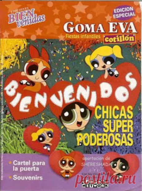 Revistas de manualidades Gratis: las chicas  super poderosas en foami revistas de manualidades gratis