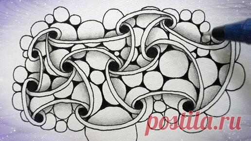 Что порисовать в минуты ожидания или на скучных лекциях | Медитативное рисование | Zen арт-терапия | Zen-Вселенная | Дзен