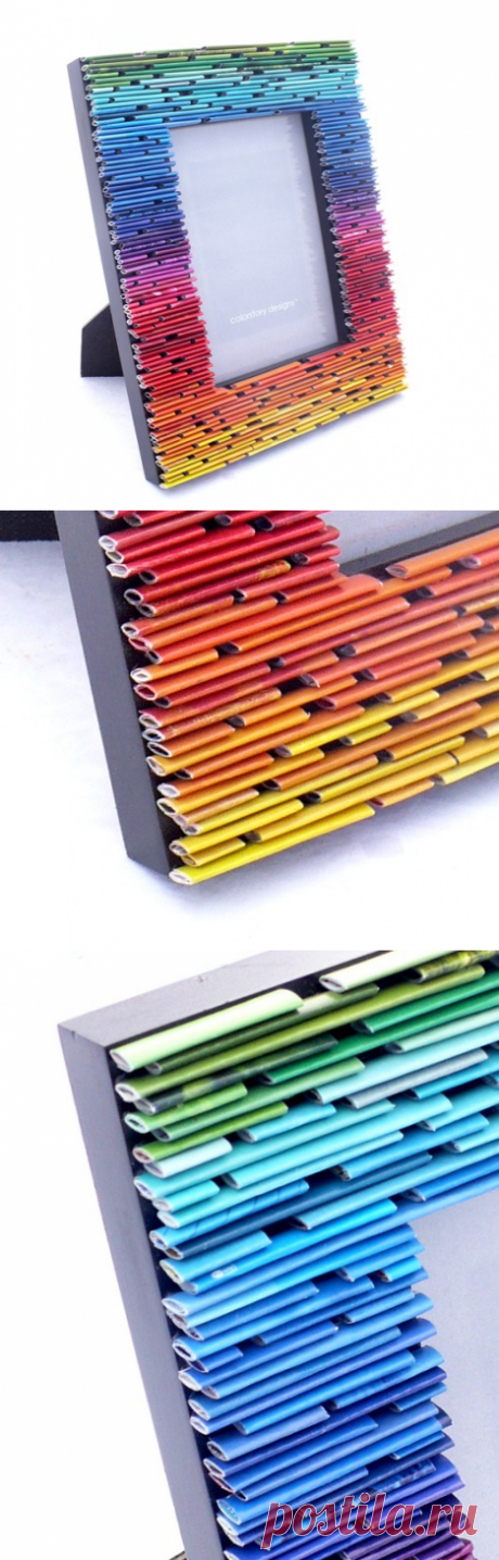 gradient picture frame made from recycled от colorstorydesigns