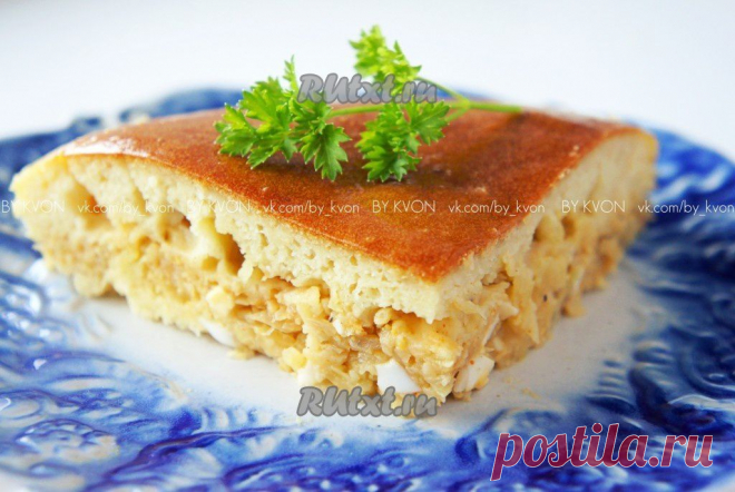 Капустный пирог на кефире (Пышный,воздушный,очень вкусный!!!)))