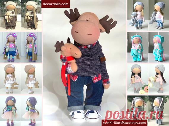 Moose Doll Handmade Elk Soft Toy Interior Decor Toy Nursery | Etsy This is handmade textile soft moose doll toy created by Master Yulia K. (Sochi, Russia). All dolls stated on the photo are mady by artist Yulia K. You can find them in our shop searching by artist name: https://www.etsy.com/shop/AnnKirillartPlace?ref=hdr&search_query=yulia+k  Doll is 35 cm (13,7