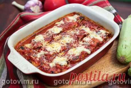 Рулетики из кабачков с мясом. Рецепт с фото / Готовим.РУ