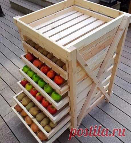 Красивое и удобное хранение урожая.