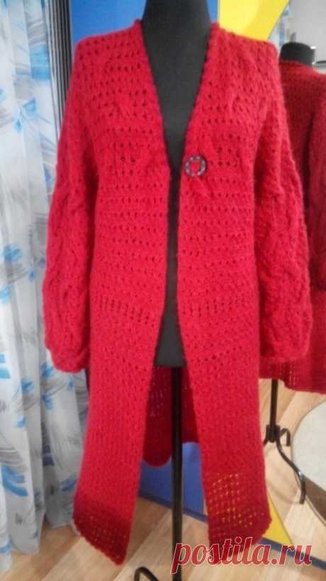Легкий теплый кардиган