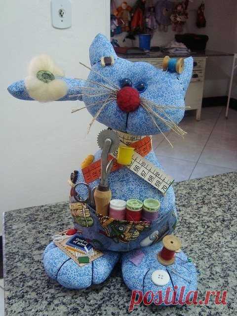 Кот - помощник рукодельницы — DIYIdeas