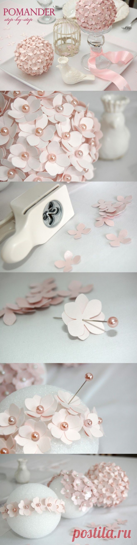 DIY Darling Pomander Flower Ball | www.FabArtDIY.com